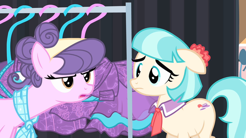 Size: 1920x1080 | Tagged: safe, derpibooru import, screencap, coco pommel, suri polomare, earth pony, pony, rarity takes manehattan, season 4, female, image, mare, png