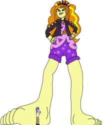 Size: 1024x1242 | Tagged: safe, artist:vanillabeam, derpibooru import, adagio dazzle, equestria girls, barefoot, feet, image, png, shrinking