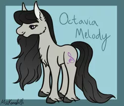 Size: 1750x1500 | Tagged: safe, artist:misskanabelle, derpibooru import, octavia melody, earth pony, pony, abstract background, chest fluff, ear fluff, female, image, mare, png, signature, smiling, solo, story included, unshorn fetlocks