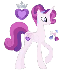 Size: 1000x1089 | Tagged: safe, artist:magicuniclaws, derpibooru import, oc, alicorn, pony, female, image, magical lesbian spawn, mare, offspring, parent:princess cadance, parent:rarity, parents:raridance, png, simple background, solo, transparent background