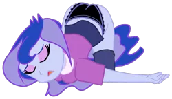 Size: 1964x1130 | Tagged: suggestive, artist:gmaplay, derpibooru import, princess luna, equestria girls, ass, ass up, black underwear, butt, clothes, face down ass up, image, moonbutt, png, solo, unconscious, underwear, vice principal luna, vice principal moonbutt