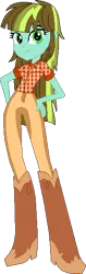 Size: 174x552 | Tagged: safe, artist:pegasski, derpibooru import, oc, oc:aqua haze, unofficial characters only, equestria girls, base used, boots, clothes, equestria girls-ified, female, hand on hip, high heel boots, image, pants, png, shoes, simple background, smiling, solo, transparent background