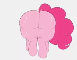 Size: 3696x2898 | Tagged: suggestive, artist:blitzyflair, derpibooru import, pinkie pie, earth pony, pony, ass, balloonbutt, butt, faceless female, fat, female, image, implied twilight sparkle, jpeg, magic, mare, offscreen character, presenting, rear view, simple background, solo, solo female, tail, tail pull, telekinesis, wide hips