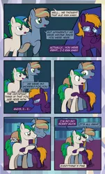 Size: 1920x3169 | Tagged: safe, artist:alexdti, derpibooru import, oc, oc:ale, oc:marco, oc:umberto, unofficial characters only, pegasus, pony, unicorn, comic:quest for friendship, crying, female, glasses, hug, image, jpeg, male, mare, sobbing, stallion