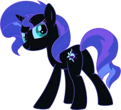 Size: 1920x1753 | Tagged: safe, artist:confrank01, derpibooru import, edit, vector edit, nightmare moon, sunset shimmer, pony, unicorn, ponyar fusion, butt, female, fusion, image, looking at you, mare, palette swap, plot, png, rear view, recolor, simple background, smiling, smirk, solo, transparent background, vector