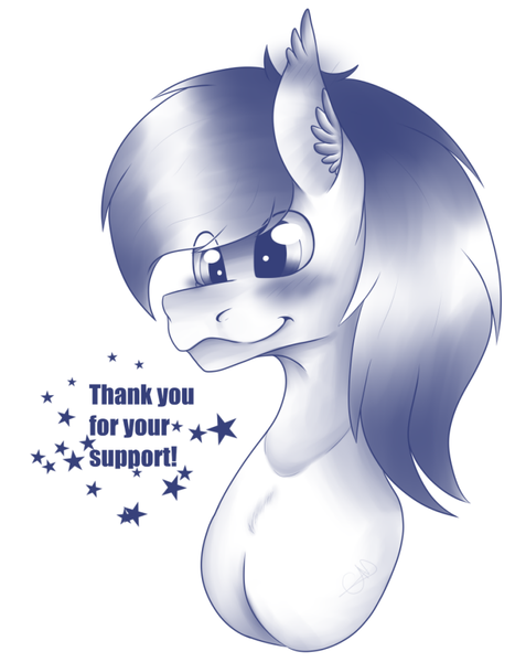 Size: 699x898 | Tagged: safe, artist:chazmazda, derpibooru import, oc, alicorn, earth pony, pegasus, pony, unicorn, blushing, bust, happy, image, outline, patreon, patreon reward, photo, png, portrait, shade, sketch, solo