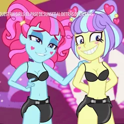 Size: 1076x1080 | Tagged: suggestive, derpibooru import, edit, edited edit, edited screencap, editor:excelso36, editor:grapefruitface, screencap, kiwi lollipop, supernova zap, human, equestria girls, equestria girls series, sunset's backstage pass!, spoiler:eqg series (season 2), accessories, belly button, black underwear, breasts, clothes, diaper, diaper edit, diaper fetish, eyebrows, eyelashes, eyeshadow, female, fetish, hairpin, hand on waist, hands behind back, hear, image, jewelry, k-lo, makeup, necklace, outdoors, png, postcrush, smiling, standing, su-z, teeth, underwear, underwear edit, woman