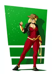 Size: 2481x3508 | Tagged: safe, artist:new-ereon, derpibooru import, applejack, equestria girls, breasts, busty applejack, cleavage, commission, crossover, dc comics, female, high res, image, jpeg, lasso, rope, solo, wonder woman