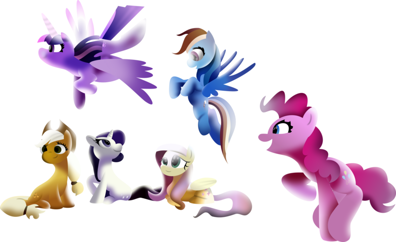 Size: 4579x2798 | Tagged: safe, artist:lincolnbrewsterfan, derpibooru import, official, applejack, fluttershy, pinkie pie, rainbow dash, rarity, twilight sparkle, twilight sparkle (alicorn), alicorn, earth pony, pegasus, pony, unicorn, .svg available, all is well, beautiful, best friends, best friends forever, closed mouth, content, cute, cute face, cute smile, cuteness overload, dashabetes, derpibooru exclusive, diapinkes, digital, digital art, flying, folded wings, friendship, happiness, happy, hasbro, image, inkscape, jackabetes, light, looking at each other, looking down, looking forward, looking up, lying down, mane six, open mouth, peaceful, png, prone, rainbow, raised hoof, raribetes, shading, shyabetes, simple background, sitting, smiling, special face, spread wings, style emulation, tail curled, transparent background, twiabetes, vector, vector trace, wings