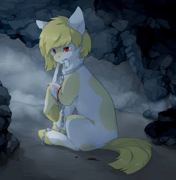 Size: 1920x1964 | Tagged: semi-grimdark, artist:reysi, derpibooru import, oc, unofficial characters only, earth pony, pony, blood, image, png, solo