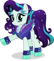 Size: 4836x5518 | Tagged: safe, artist:anime-equestria, derpibooru import, coloratura, earth pony, pony, the mane attraction, alternate hairstyle, clothes, eyelashes, female, happy, image, mare, outfit, png, rara, shoes, simple background, smiling, solo, sparkles, transparent background, vector