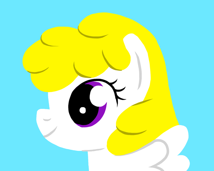 Size: 1596x1277 | Tagged: safe, artist:funboy34, derpibooru import, surprise, pegasus, pony, adoraprise, blue background, cute, female, g1 to g4, g4, generation leap, image, looking at you, mare, png, simple background, smiling, smiling at you, solo