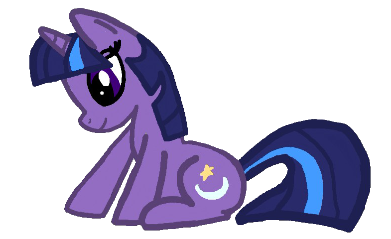 Size: 785x480 | Tagged: safe, derpibooru import, twilight sparkle, twilight twinkle, pony, unicorn, 2009, female, image, looking down, mare, moon, png, show bible, simple background, sitting, smiling, solo, stars, transparent background, unicorn twilight