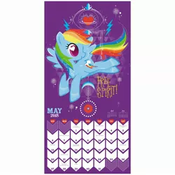 Size: 2560x2560 | Tagged: safe, artist:day dream, derpibooru import, official, pegasus, pony, 2018, 2018 my little pony wall calendar (day dream), calendar, female, free spirit, heart, heart eyes, image, jpeg, lightning bolts, mare, may, solo, stock vector, wingding eyes