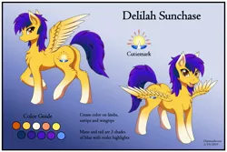 Size: 3000x2000 | Tagged: safe, artist:diamondstorm, derpibooru import, oc, oc:delilah sunchase, unofficial characters only, pegasus, pony, butt, chest fluff, digital art, female, hooves, image, jpeg, looking at you, mare, open mouth, plot, reference sheet, solo, spread wings, tail, text, wings