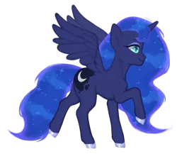 Size: 2300x2000 | Tagged: safe, artist:sannoe, derpibooru import, princess luna, pony, image, png, simple background, solo, transparent background