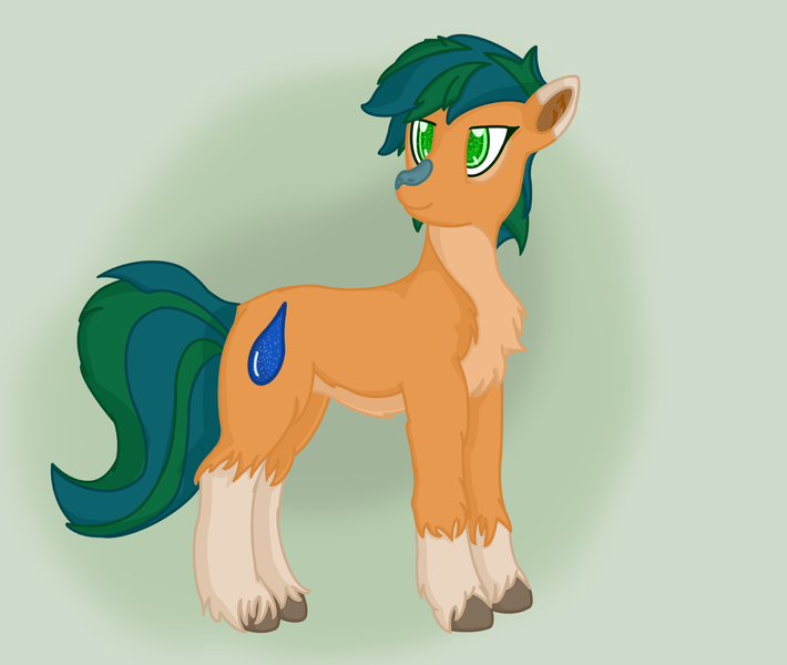 Size: 2581x2180 | Tagged: safe, alternate version, artist:autumnsfurart, derpibooru import, oc, unofficial characters only, earth pony, pony, chest fluff, colored, earth pony oc, gradient background, image, png, solo, unshorn fetlocks