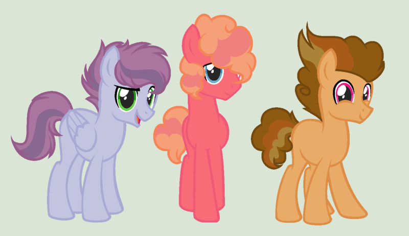Size: 1420x820 | Tagged: safe, artist:fluffy-fillies, derpibooru import, oc, unofficial characters only, earth pony, pegasus, pony, base used, green background, image, male, offspring, parent:big macintosh, parent:cheese sandwich, parent:pinkie pie, parent:rainbow dash, parent:soarin', parents:cheesedash, parents:pinkiemac, parents:soarinpie, png, simple background, stallion