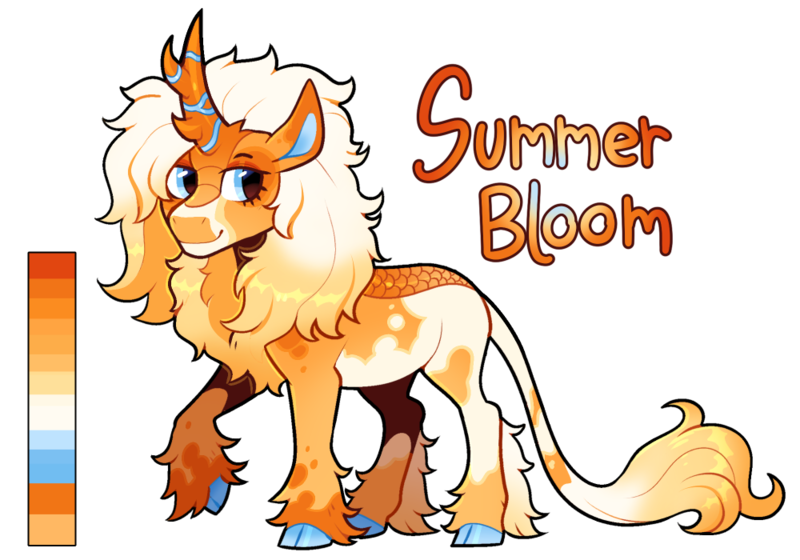 Size: 1000x700 | Tagged: safe, artist:lastnight-light, derpibooru import, oc, oc:summer bloom, kirin, female, image, png, simple background, solo, transparent background