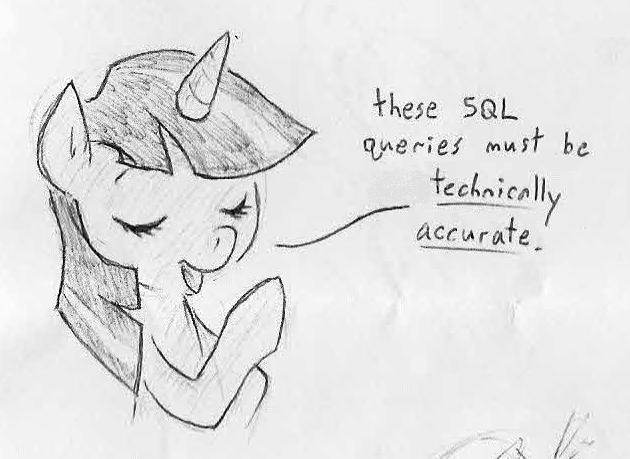 Size: 630x459 | Tagged: safe, artist:swiftcutter, derpibooru import, twilight sparkle, pony, unicorn, advice, eyes closed, female, grayscale, image, jpeg, mare, monochrome, pencil drawing, solo, sql, talking, traditional art, unicorn twilight