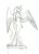 Size: 1000x1376 | Tagged: safe, artist:baron engel, derpibooru import, princess celestia, alicorn, anthro, absolute cleavage, breasts, busty princess celestia, cleavage, clothes, dress, female, image, jpeg, monochrome, pencil drawing, statue, traditional art