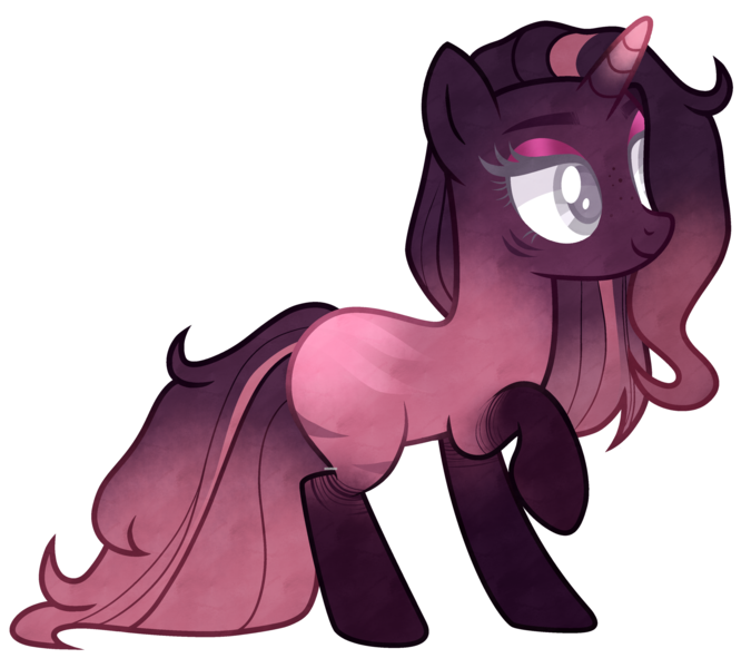 Size: 2880x2560 | Tagged: safe, artist:nightmarye, derpibooru import, oc, unofficial characters only, pony, unicorn, female, high res, horn, image, mare, png, raised hoof, simple background, smiling, solo, transparent background, unicorn oc