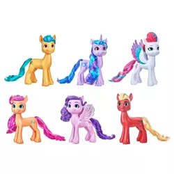 Size: 2000x2000 | Tagged: safe, derpibooru import, official, hitch trailblazer, izzy moonbow, pipp petals, sprout cloverleaf, sunny starscout, zipp storm, earth pony, pegasus, pony, unicorn, my little pony: a new generation, female, g5, image, male, mane five (g5), mare, png, simple background, stallion, target, toy, white background