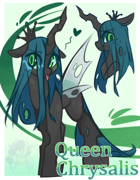 Size: 748x964 | Tagged: safe, artist:draw_the_stars, artist:drawtheuniverse, derpibooru import, queen chrysalis, changeling, changeling queen, female, image, png, solo