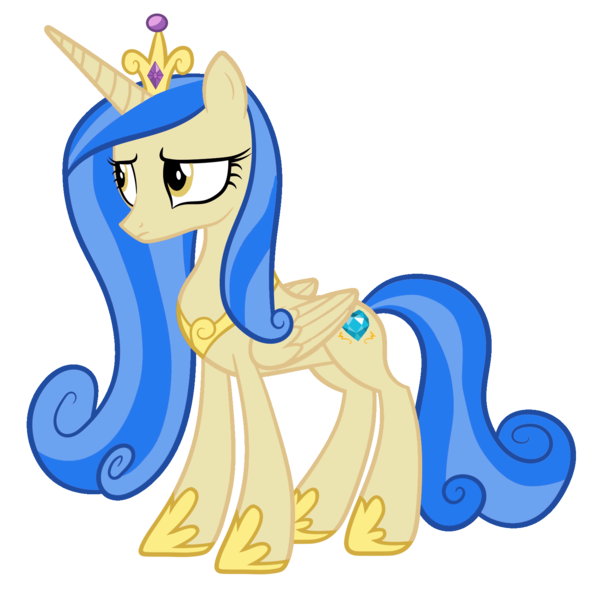 Size: 1600x1600 | Tagged: safe, artist:blah23z, derpibooru import, princess cadance, sapphire shores, alicorn, pony, female, image, mare, palette swap, png, recolor, simple background, solo, transparent background