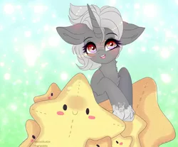 Size: 4269x3541 | Tagged: safe, artist:2pandita, derpibooru import, oc, pony, unicorn, female, image, mare, plushie, png, solo, star plushie, stars