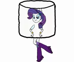 Size: 2388x1987 | Tagged: safe, derpibooru import, rarity, equestria girls, clothes, costume, food, food costume, image, jpeg, marshmallow, marshmallow costume, rarity is a marshmallow, simple background, solo, white background