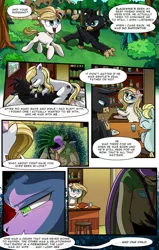 Size: 713x1121 | Tagged: safe, derpibooru import, spike, dragon, earth pony, gryphon, comic:revolution of harmony, image, interspecies, interspecies love, jpeg, older, older spike