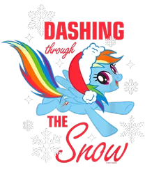 Size: 750x900 | Tagged: safe, derpibooru import, official, rainbow dash, pegasus, pony, christmas, design, female, g4, hat, holiday, image, mare, merchandise, png, santa hat, shirt design, simple background, solo, text, transparent background