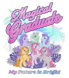 Size: 750x850 | Tagged: safe, derpibooru import, official, blossom, blue belle, butterscotch (g1), cotton candy (g1), minty (g1), snuzzle, earth pony, pony, design, female, fern, g1, graduation, image, mare, merchandise, palm tree, png, shirt design, simple background, text, transparent background, tree