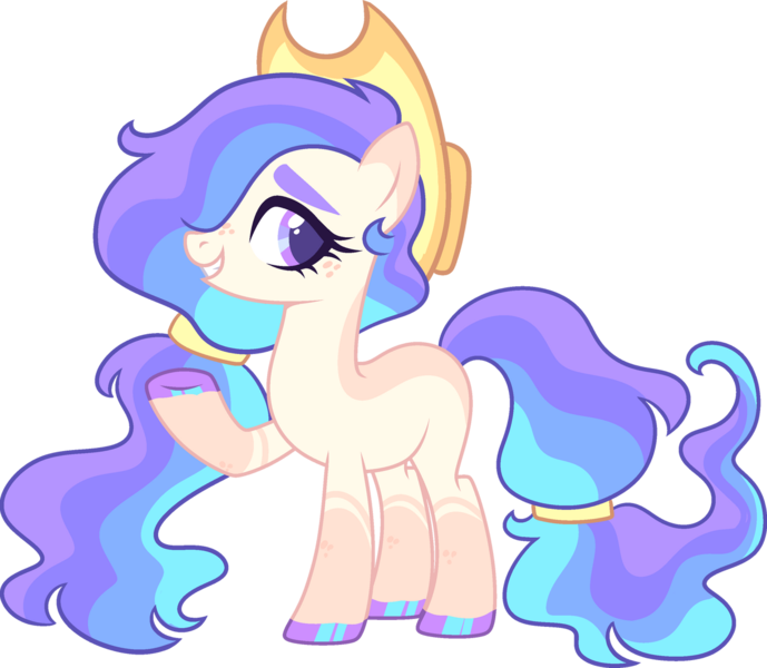 Size: 1280x1115 | Tagged: safe, artist:kurosawakuro, derpibooru import, oc, earth pony, pony, female, hat, image, magical lesbian spawn, mare, offspring, parent:applejack, parent:princess celestia, parents:applelestia, png, simple background, solo, transparent background