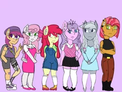 Size: 2048x1536 | Tagged: safe, artist:mintymelody, derpibooru import, apple bloom, babs seed, diamond tiara, scootaloo, silver spoon, sweetie belle, anthro, female, image, lesbian, png, scootabelle, shipping, teenager