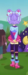 Size: 246x649 | Tagged: safe, derpibooru import, screencap, supernova zap, equestria girls, equestria girls series, lost and pound, spoiler:eqg series (season 2), arm behind back, back, cropped, female, image, jpeg, lost and pound: spike, su-z
