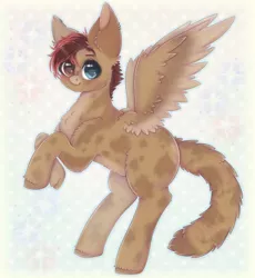 Size: 1010x1100 | Tagged: safe, artist:saltyvity, derpibooru import, oc, ocelot, pegasus, pony, cute, full body, image, piercing, png, solo, sparkles