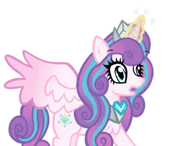 Size: 968x825 | Tagged: safe, artist:candyandflurry, derpibooru import, princess flurry heart, alicorn, pony, female, glowing horn, horn, image, magic, mare, older, older flurry heart, open mouth, png, spread wings, story included, wings
