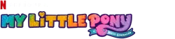 Size: 1280x288 | Tagged: safe, derpibooru import, hitch trailblazer, izzy moonbow, pipp petals, sunny starscout, zipp storm, earth pony, pegasus, unicorn, my little pony: a new generation, g5, image, my little pony: a new generation logo, no pony, png, simple background, spanish, transparent background