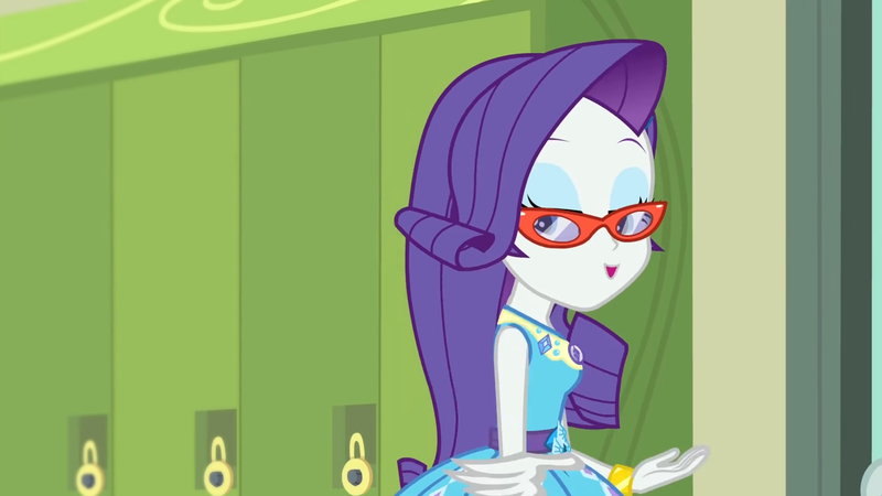 Size: 3410x1920 | Tagged: safe, derpibooru import, screencap, rarity, equestria girls, equestria girls series, happily ever after party, bracelet, clothes, cutie mark, cutie mark on clothes, female, geode of shielding, glasses, hairpin, happily ever after party: rarity, image, jewelry, jpeg, magical geodes, open mouth, rarity peplum dress, rarity's glasses, solo
