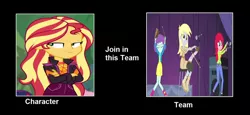 Size: 1024x471 | Tagged: safe, artist:bigpurplemuppet99, derpibooru import, blueberry pie, derpy hooves, raspberry fluff, sunset shimmer, equestria girls, image, jpeg, meme, the muffins