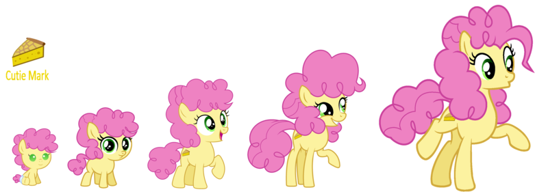 Size: 7553x2679 | Tagged: safe, artist:galaxyswirlsyt, derpibooru import, li'l cheese, pony, the last problem, age progression, baby, baby pony, female, filly, image, older, png, rule 63, simple background, solo, transparent background