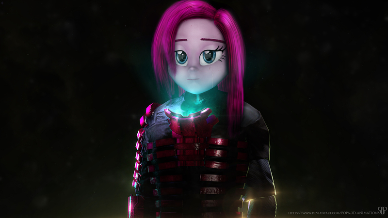 Size: 3840x2160 | Tagged: suggestive, artist:popa-3d-animations, derpibooru import, pinkie pie, human, equestria girls, 3d, 4k, crying, dark, dead equestria, dead space, humanized, image, jpeg, poster, sad, source filmmaker, wallpaper