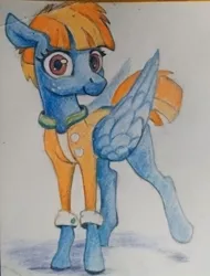 Size: 685x900 | Tagged: safe, artist:ponsce, derpibooru import, windy whistles, pony, image, jpeg, solo, traditional art