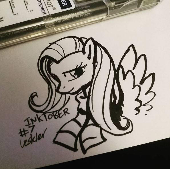 Size: 595x592 | Tagged: safe, artist:veskler, derpibooru import, fluttershy, pegasus, pony, female, image, inktober, inktober 2016, jpeg, lineart, mare, wings