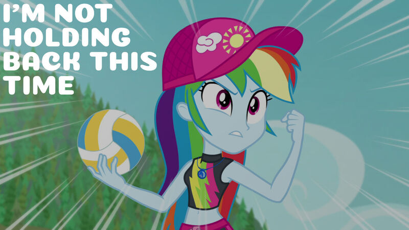 Size: 1280x720 | Tagged: safe, derpibooru import, edit, edited screencap, editor:quoterific, screencap, rainbow dash, equestria girls, equestria girls series, forgotten friendship, belly button, female, geode of super speed, image, jewelry, jpeg, magical geodes, midriff, necklace, solo, sports, volleyball