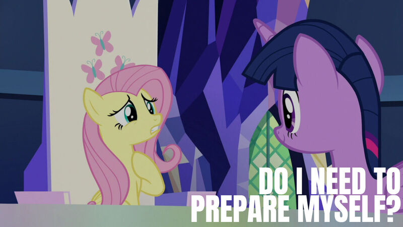 Size: 1280x720 | Tagged: safe, derpibooru import, edit, edited screencap, editor:quoterific, screencap, fluttershy, twilight sparkle, twilight sparkle (alicorn), alicorn, pegasus, pony, fame and misfortune, season 7, female, image, jpeg, mare, twilight's castle