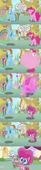 Size: 1280x5184 | Tagged: safe, artist:silverbuller, derpibooru import, pinkie pie, rainbow dash, my little pony: pony life, comic, image, png