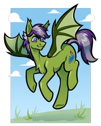 Size: 800x1000 | Tagged: safe, artist:bigmoon206, derpibooru import, oc, oc:grey seeking dusk, unofficial characters only, bat pony, pony, flying, image, male, png, simple background, smiling, solo, stallion, transparent background